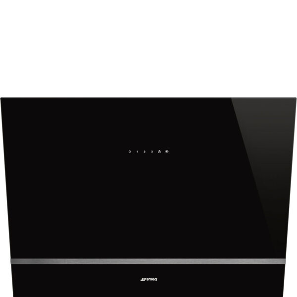 Smeg KV28N 80cm Angled Wall Hood Black