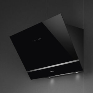 Smeg KV28N 80cm Angled Wall Hood Black