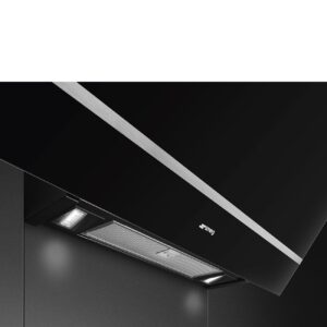 Smeg KV28N 80cm Angled Wall Hood Black