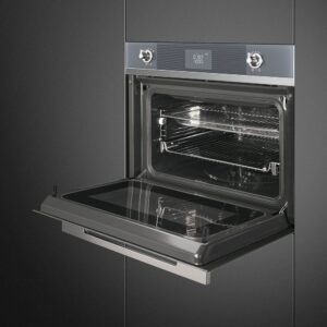 Smeg Linea Combi Microwave Oven Silver SF4102MCS