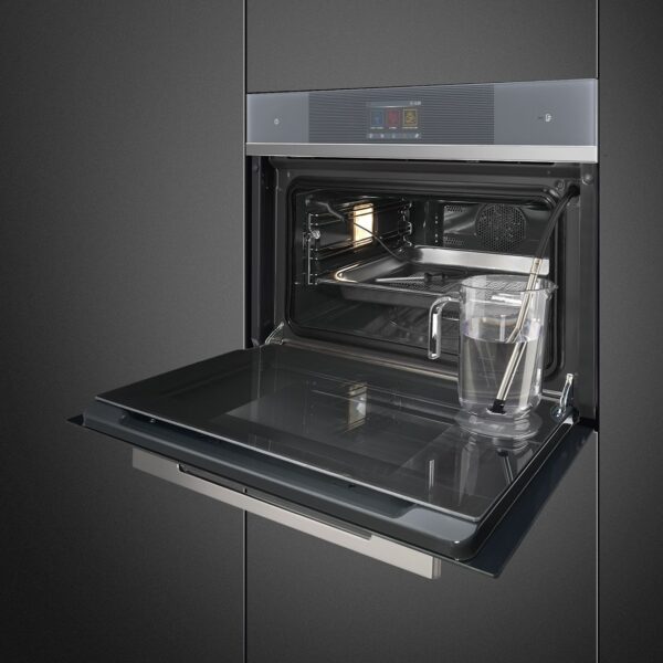 Smeg Linea Combi Steam Oven Silver SF4104WVCPS