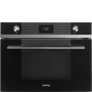 Smeg Linea Microwave with Grill Black SF4101MN1
