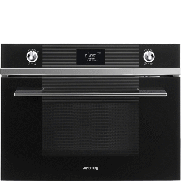 Smeg Linea Microwave with Grill Black SF4102MN