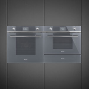 Smeg Linea Microwave with grill Silver SF4102MS