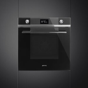 Smeg Linea Vapor Clean Oven Black SF6102TVN