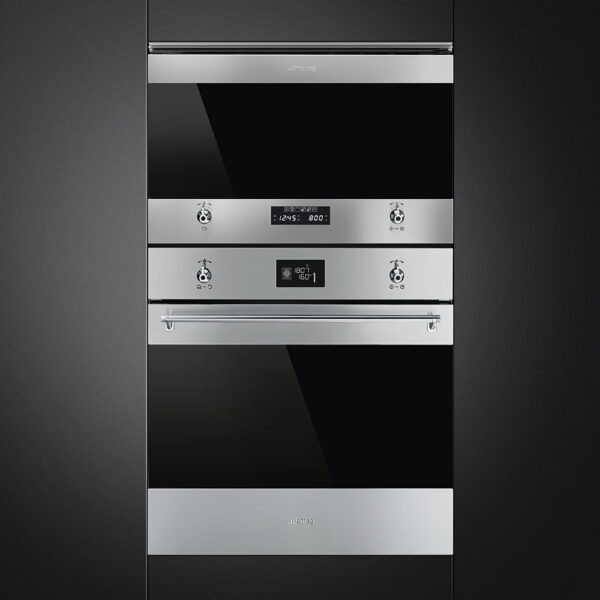 Smeg MP322X1 Classic Built In Microwave with Grill Stainless Steel