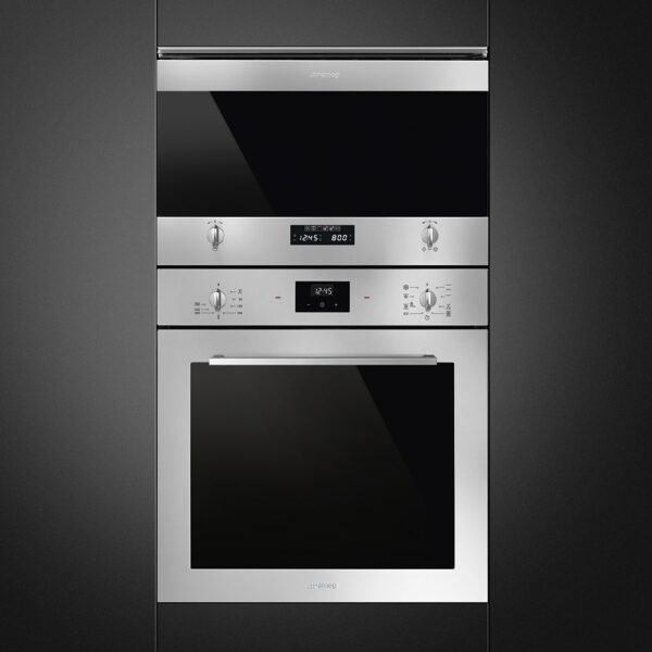 Smeg MP322X1 Classic Built In Microwave with Grill Stainless Steel
