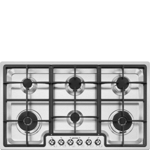 Smeg PGF962 6 Burner 90cm Gas Hob