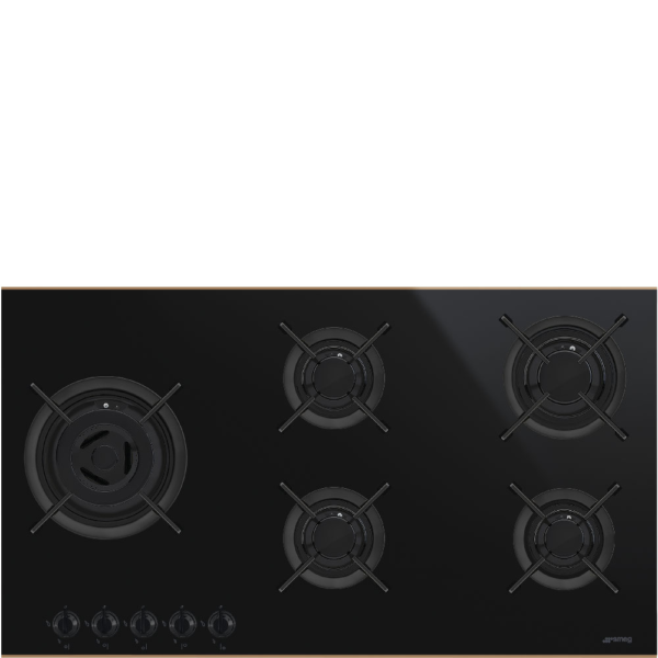 Smeg PV695LCNR Dolce Stil Novo 5 Burner 90cm Gas Hob