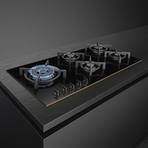 Smeg PV695LCNR Dolce Stil Novo 5 Burner 90cm Gas Hob