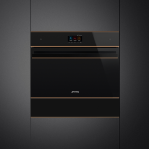 Smeg SBC4604WNR Built In Blast Chiller in Black Glass