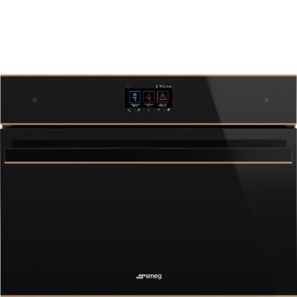 Smeg SBC4604WNR Built In Blast Chiller in Black Glass