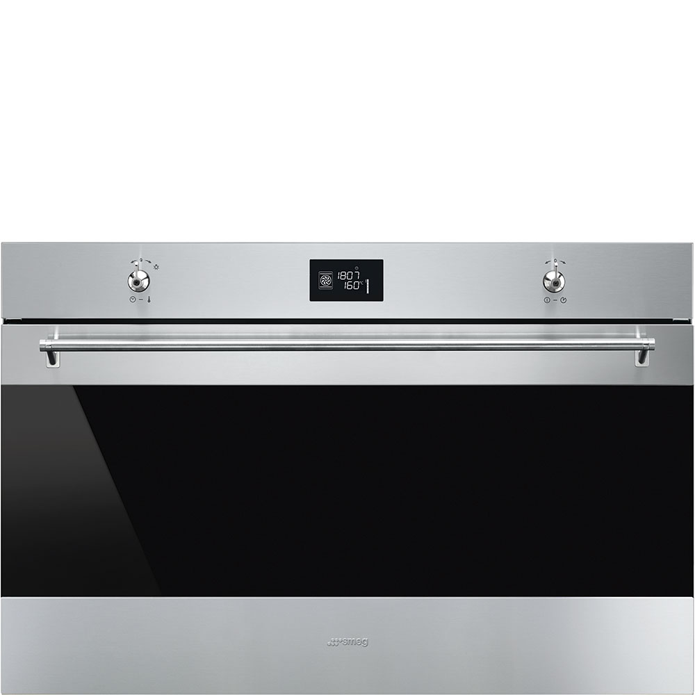 Smeg Sf9390x1 Built In 90Cm Single Oven Black