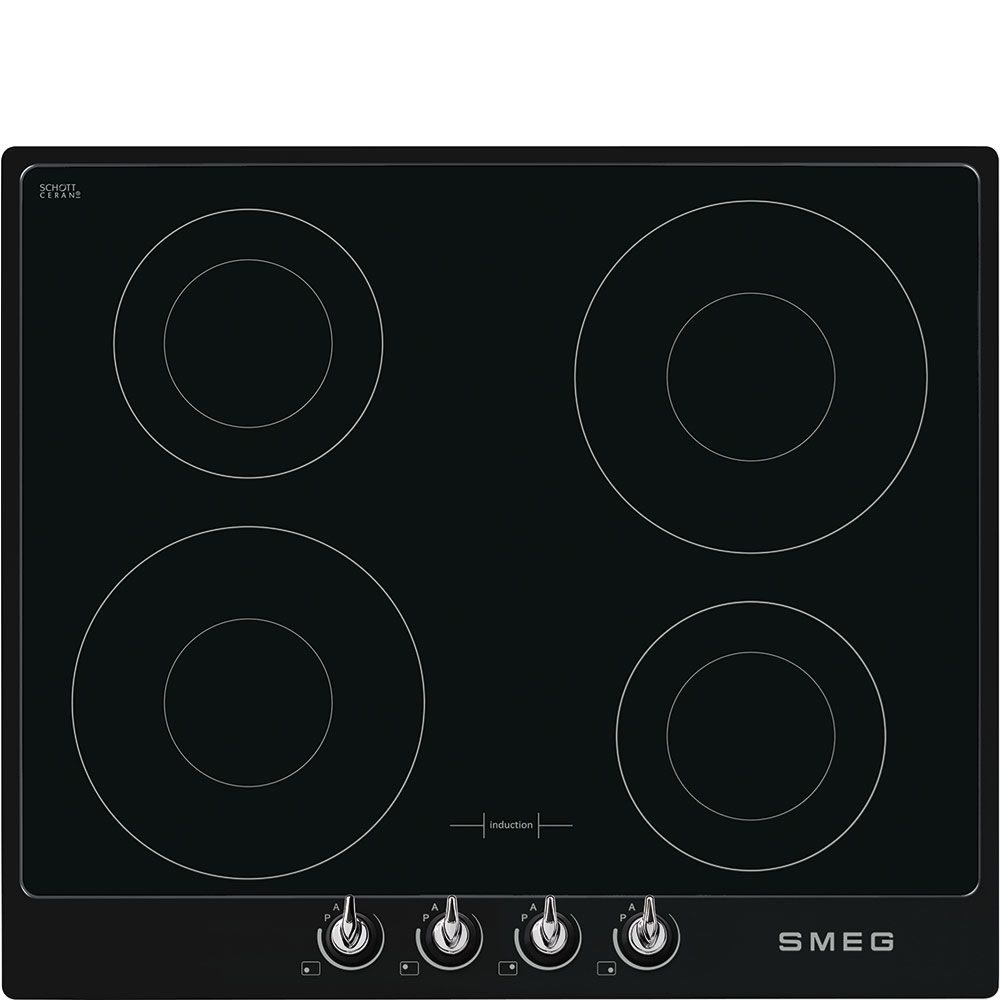 Smeg Si964nm 4 Zone 60Cm Induction Hob Black