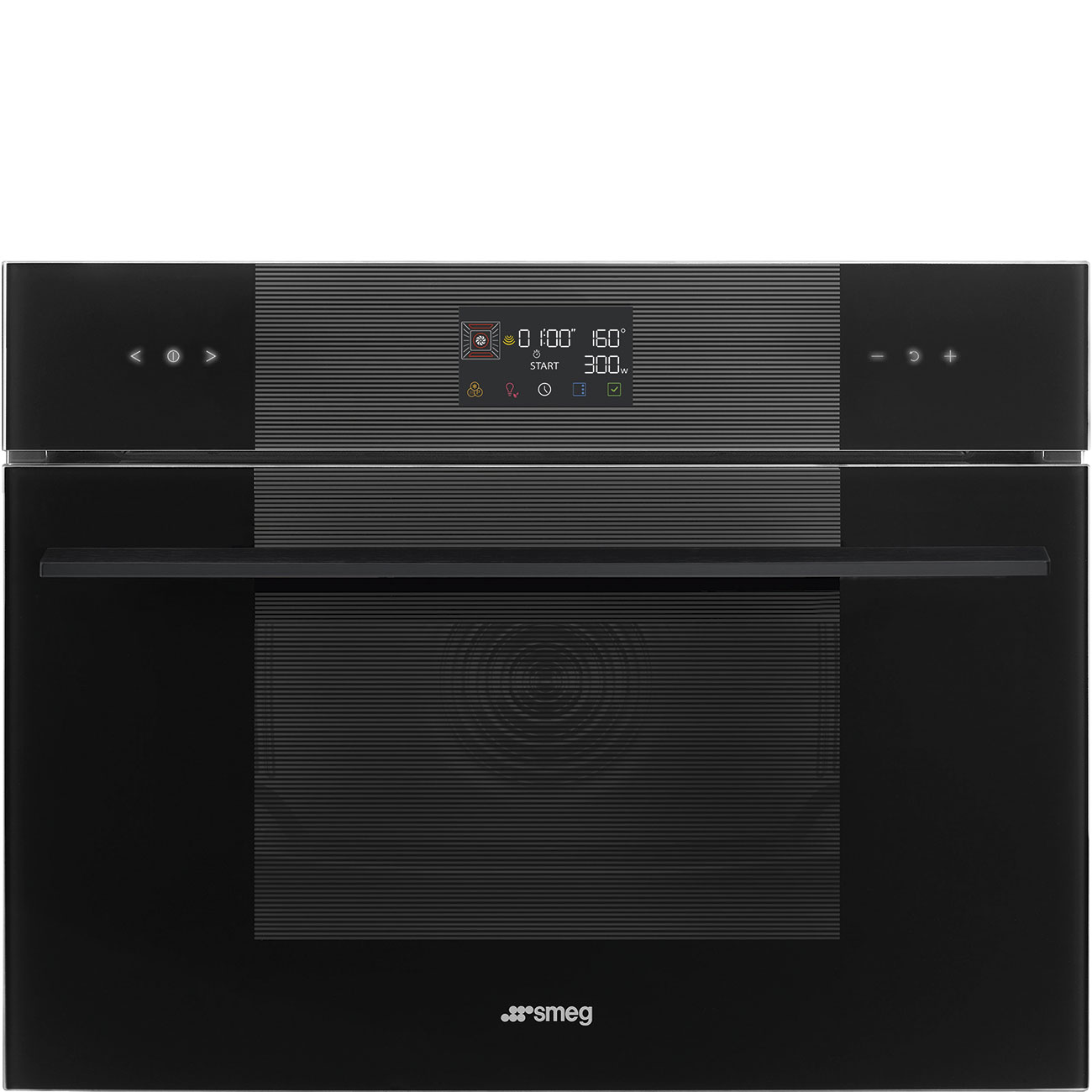 Smeg So4102m1b3 Built In Single Oven With Microwave Black