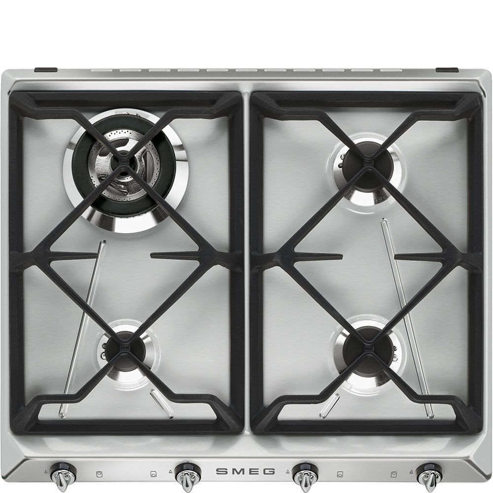 Smeg Sr964xgh 4 Burner 60Cm Gas Hob Black