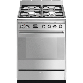 Smeg SUK61MX9 Classic Concert 60cm Range Cooker with Gas Top