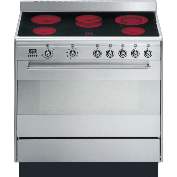 Smeg SUK91CMX9 Classic Concert 90cm Range Cooker with Ceramic Top