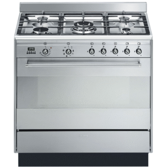 Smeg SUK91MFX9 Classic Concert 90cm Range Cooker with Gas Top