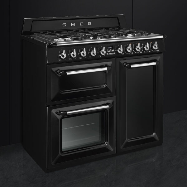 Smeg TR103BL Victoria 100cm Range Cooker with Gas Top