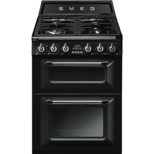 Smeg TR62BL Victoria 60cm Range Cooker with Gas Top