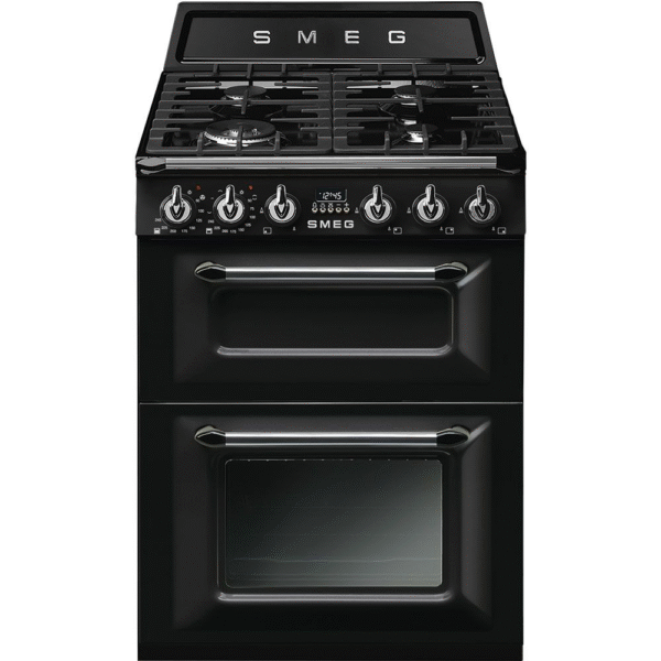 Smeg TR62BL Victoria 60cm Range Cooker with Gas Top