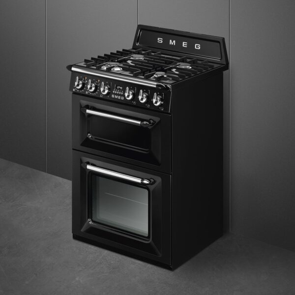 Smeg TR62BL Victoria 60cm Range Cooker with Gas Top