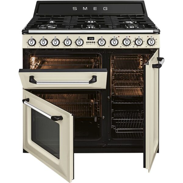 Smeg TR93P Victoria 90cm Range Cooker with Gas Top