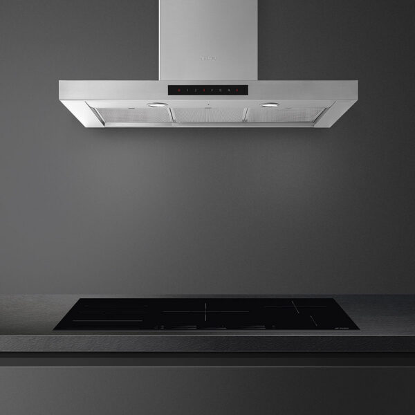 Smeg Universal 90cm Decorative Wall Hood Stainless Steel KICT90BL