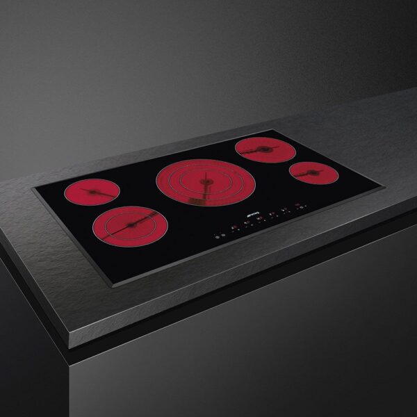 Smeg Universal 90cm Ultra-Low Profile Ceramic Hob SE395ETB