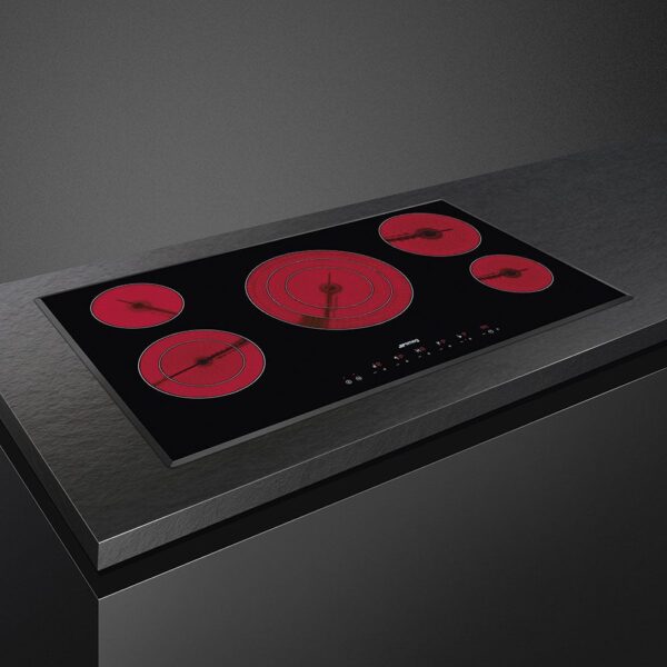 Smeg Universal 90cm Ultra-Low Profile Ceramic Hob SE395ETB