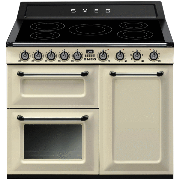 Smeg Victoria 100cm Range Cooker with Induction Top Cream TR103IP
