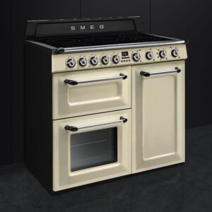 Smeg Victoria 100cm Range Cooker with Induction Top Cream TR103IP