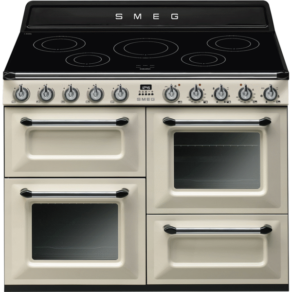 Smeg Victoria 110cm Range Cooker with Induction Top Cream TR4110IP