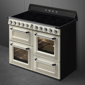 Smeg Victoria 110cm Range Cooker with Induction Top Cream TR4110IP