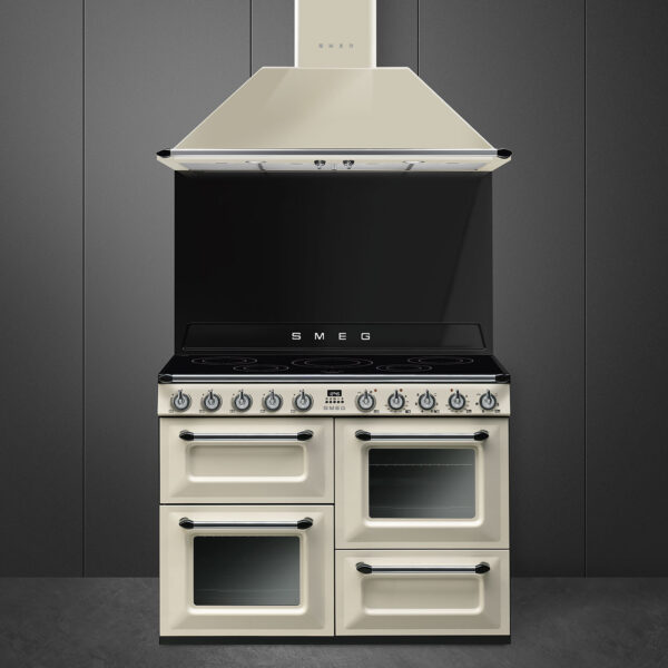 Smeg Victoria 110cm Range Cooker with Induction Top Cream TR4110IP