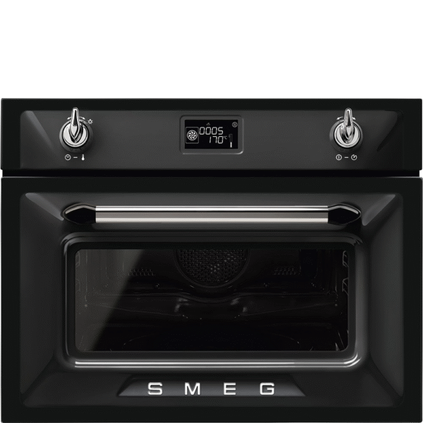 Smeg Victoria Combi Microwave Oven Black SF4920MCN1